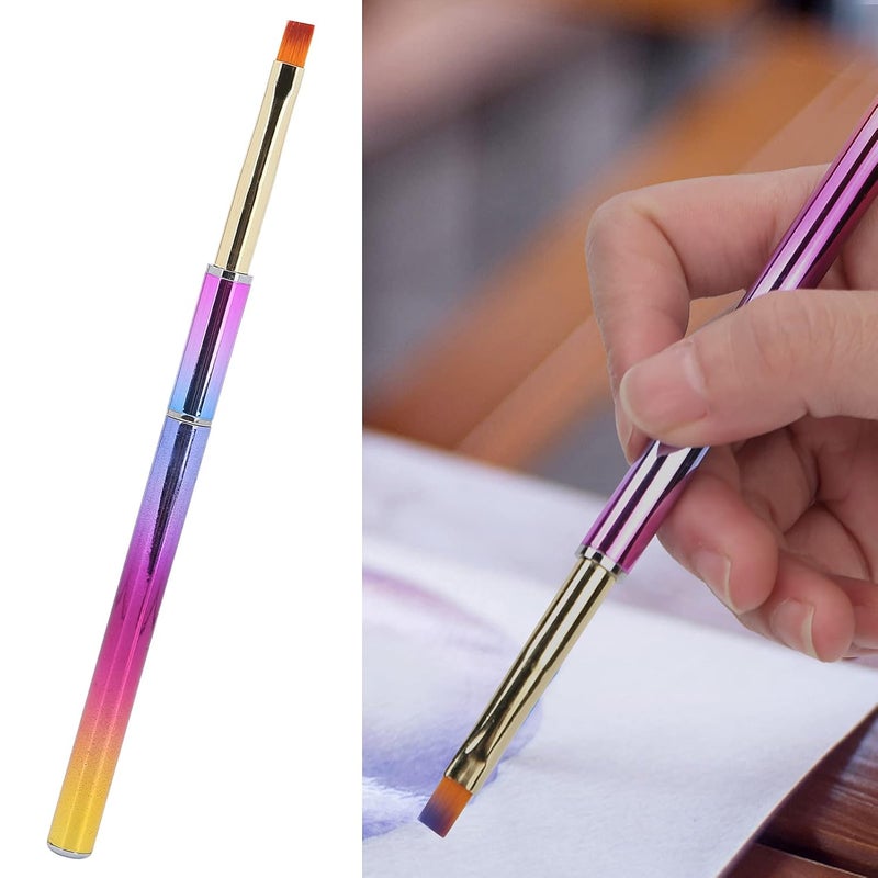 Professional Nail Art Brush Set 3 Pack Flat Pen For DIY Salon Quality Face Body Painting - Image 5